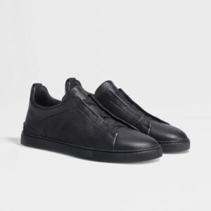 Zegna Triple Stitch Sneakers Black