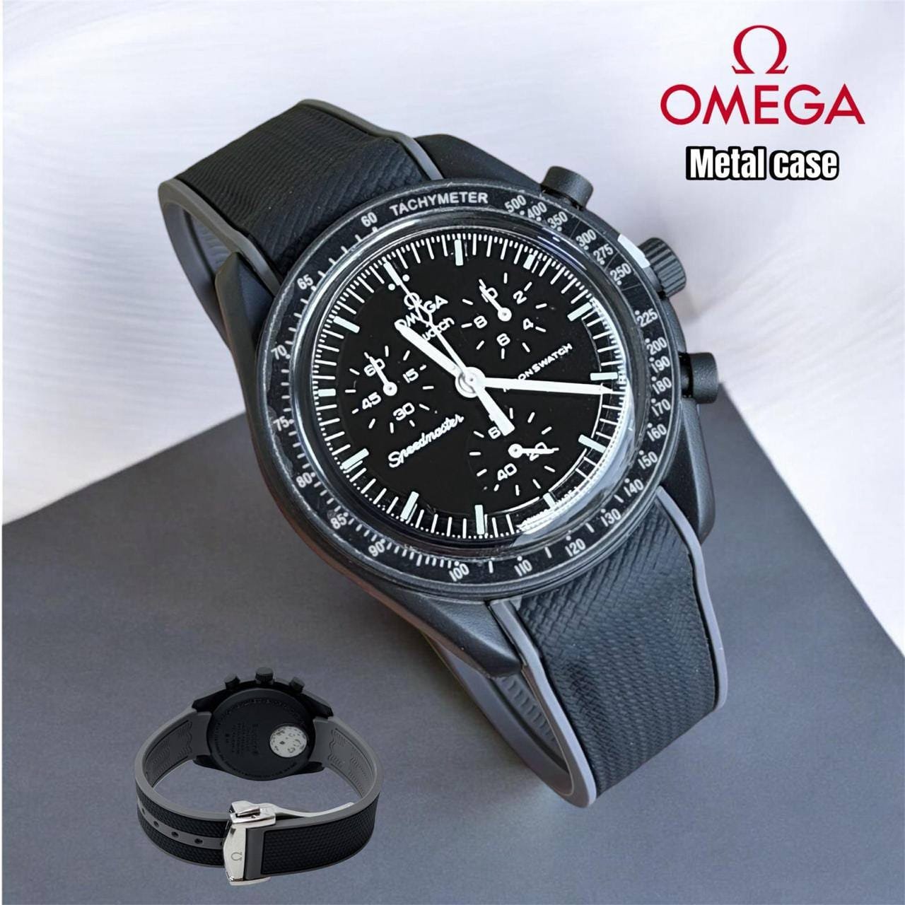 Omega X Swatch Moonswatch Watch Strap Speedmaster
