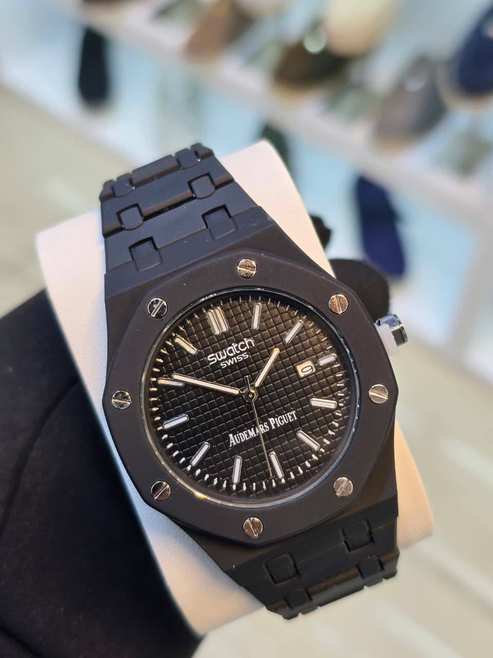 Swatch x Audemars Piguet Rubber Strap Analog Watch